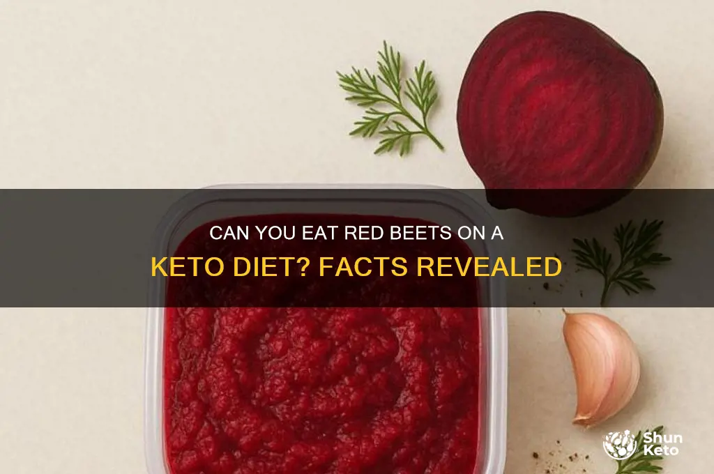 are red beets on the keto diet