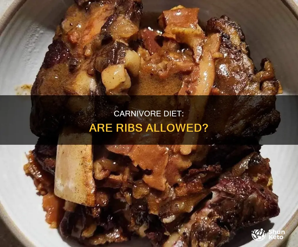 are ribs allowed on carnivore diet
