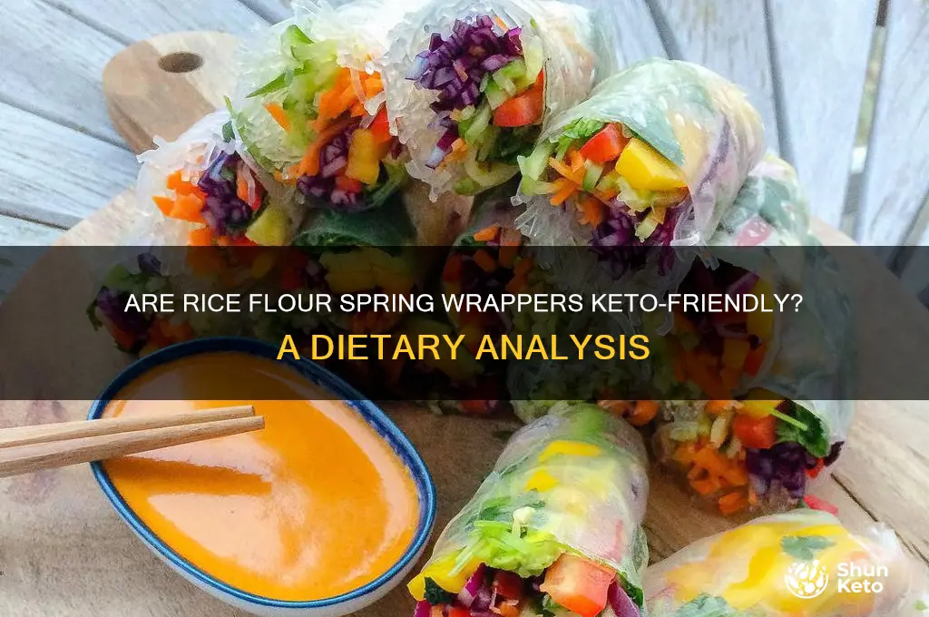are rice flour spring wrappers keto
