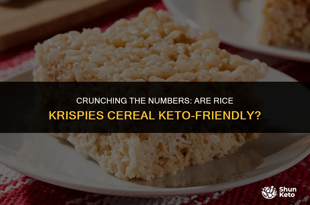 are rice krispies cereal keto friendly