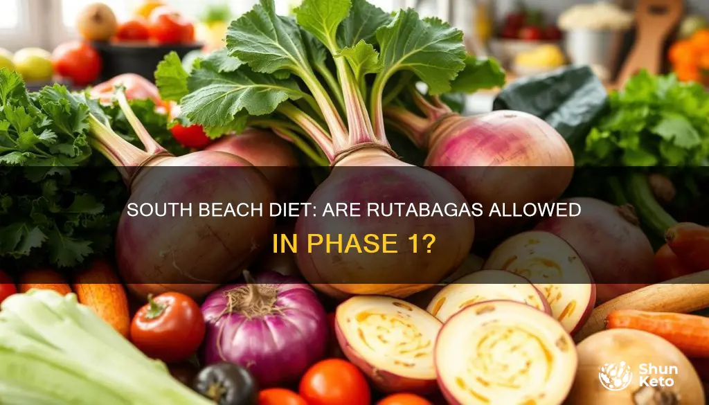 are rutabagas allowed on phase 1 south beach diet