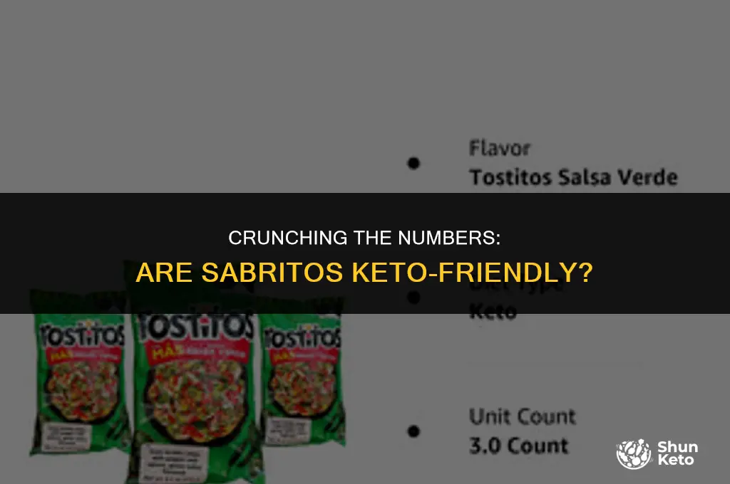 are sabritones keto friendly