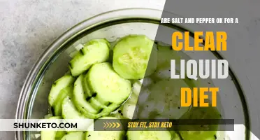 Salt and Pepper: Clear Liquid Diet-Friendly?