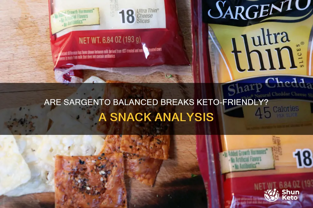 are sargento balanced breaks keto