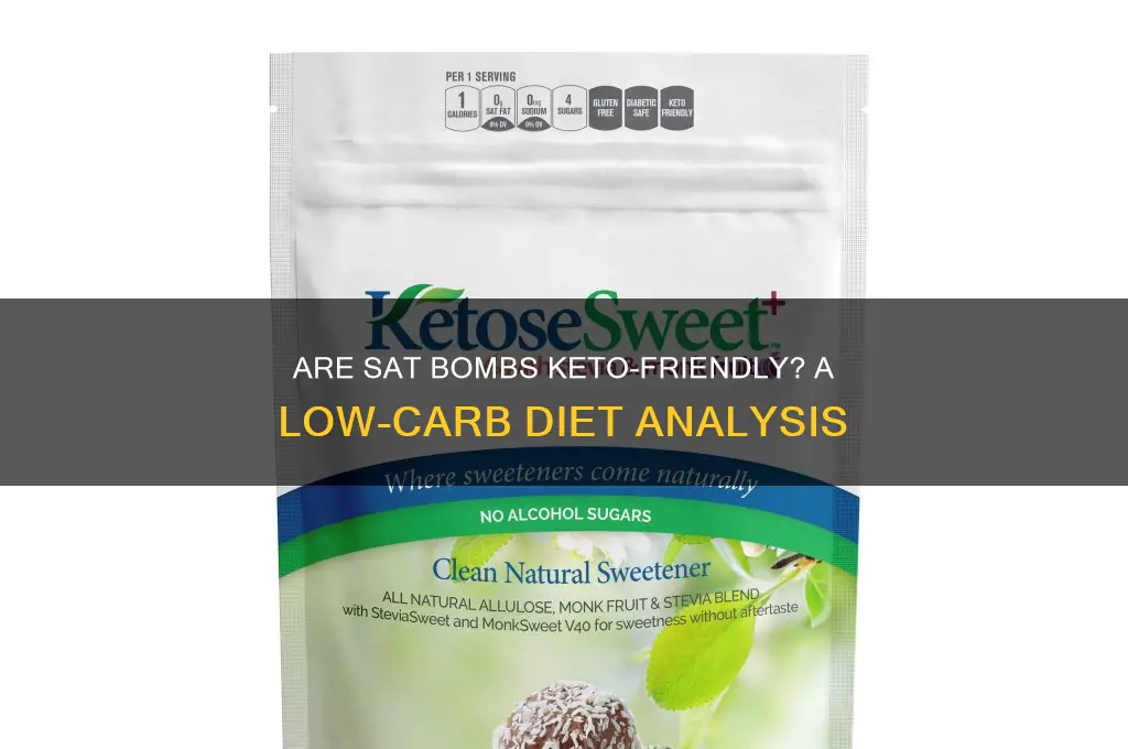 are sat bombs ok on keto diet