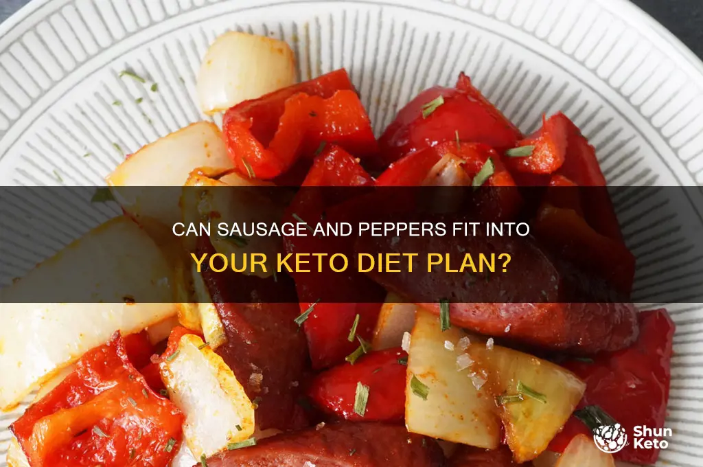 are sausage and peppers keto