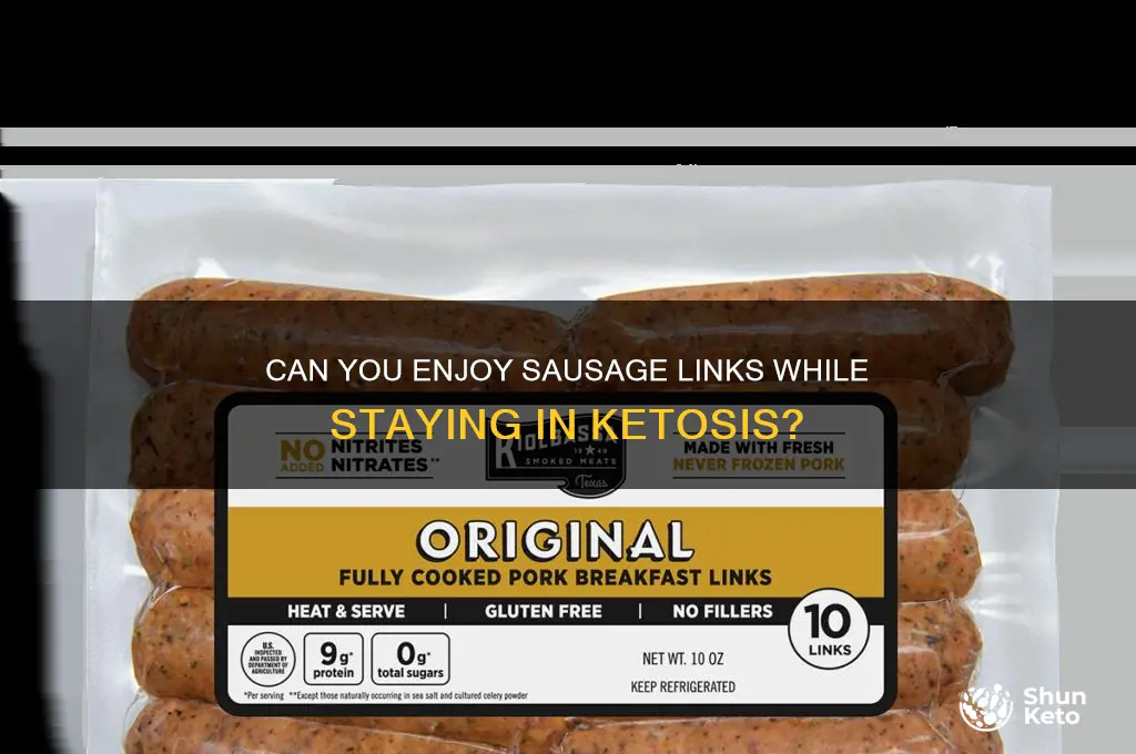 are sausage links on the keto diet