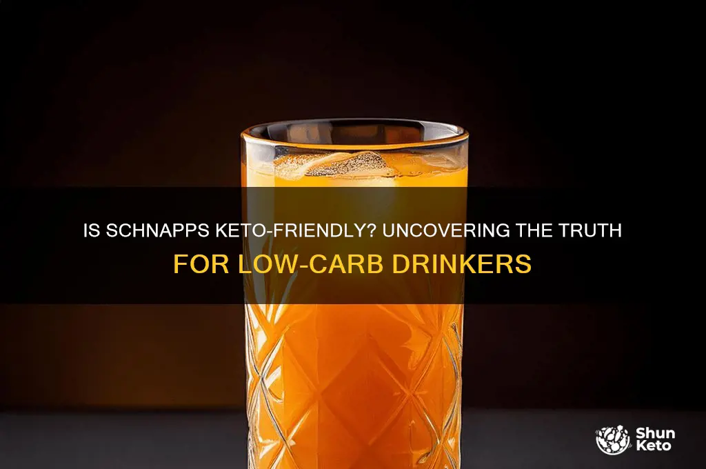 are schnapps keto
