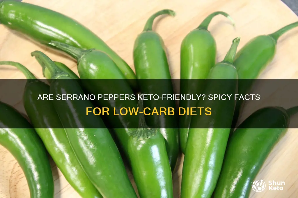 are serrano peppers keto