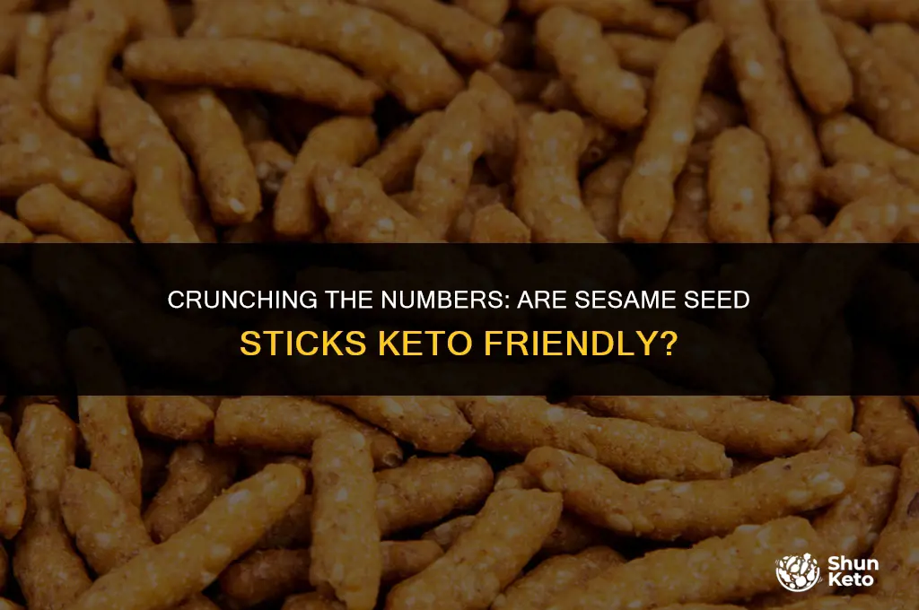 are sesame seed sticks keto friendly