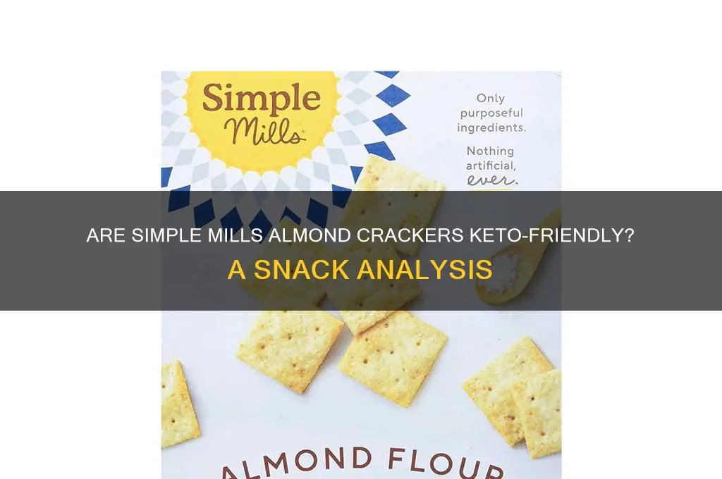 are simple mills almond crackers keto