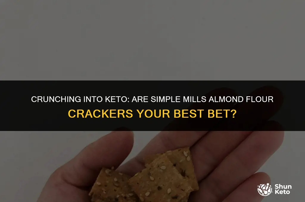 are simple mills almond flour crackers keto friendly