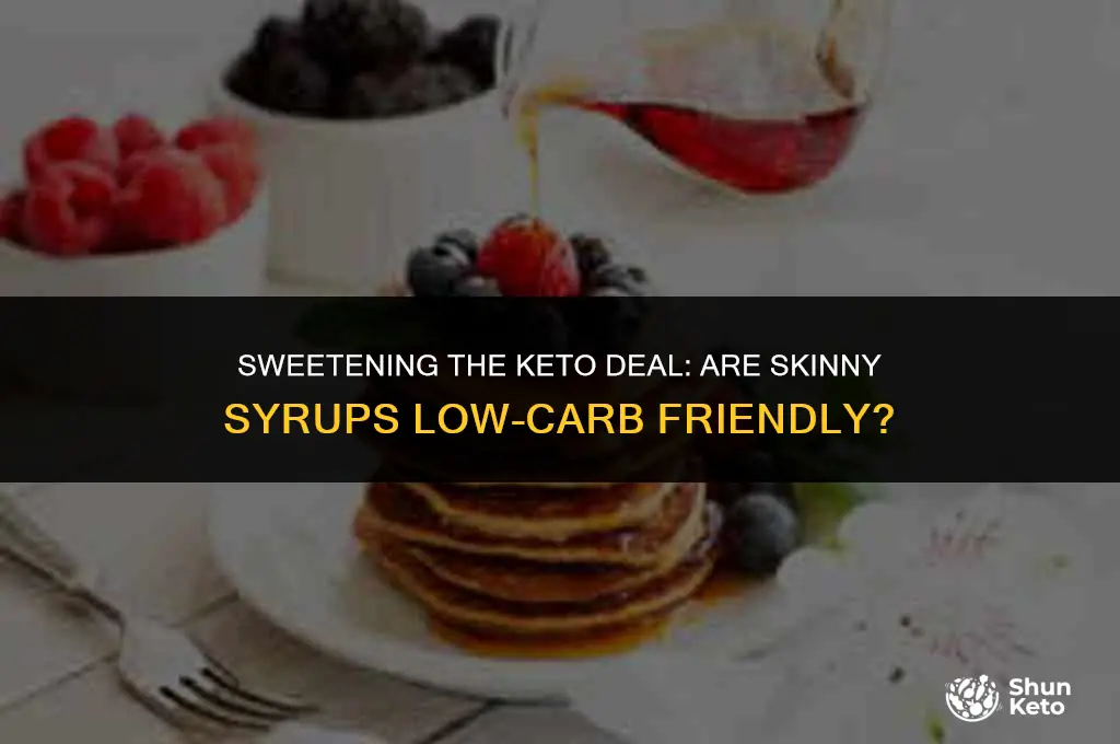 are skinny syrups keto friendly