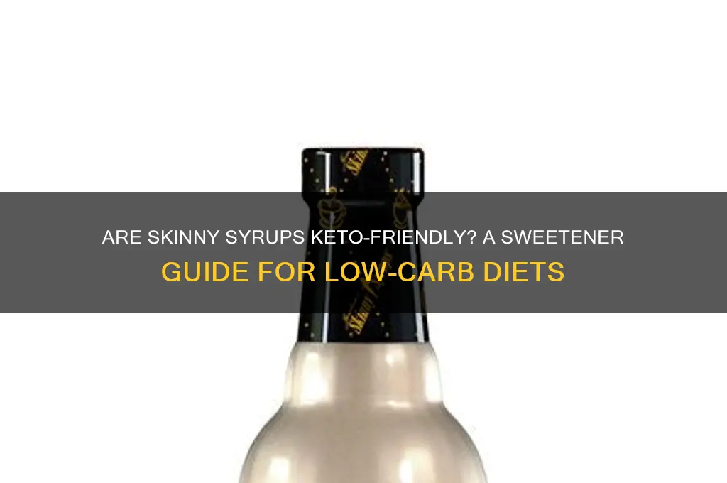 are skinny syrups keto