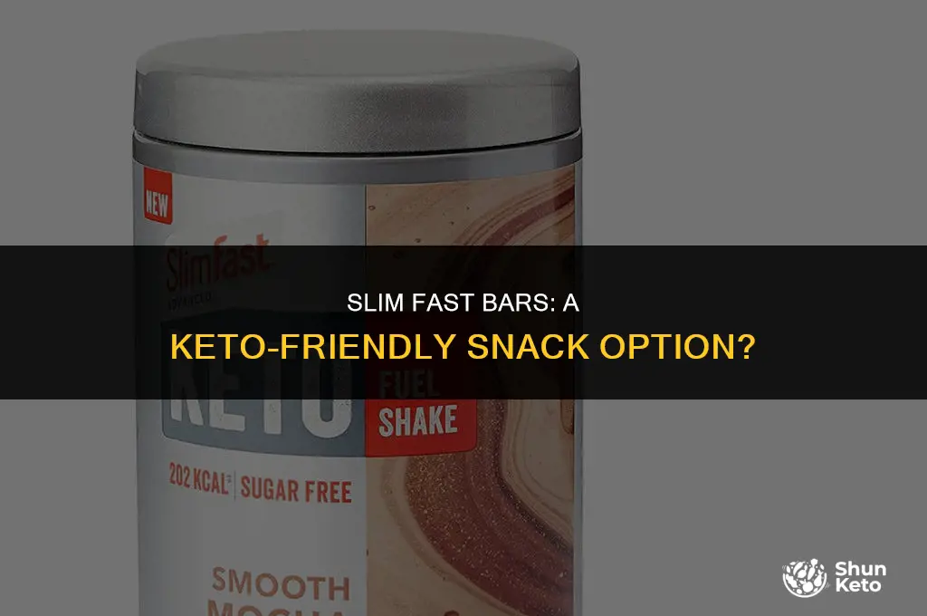 are slim fast bars keto friendly