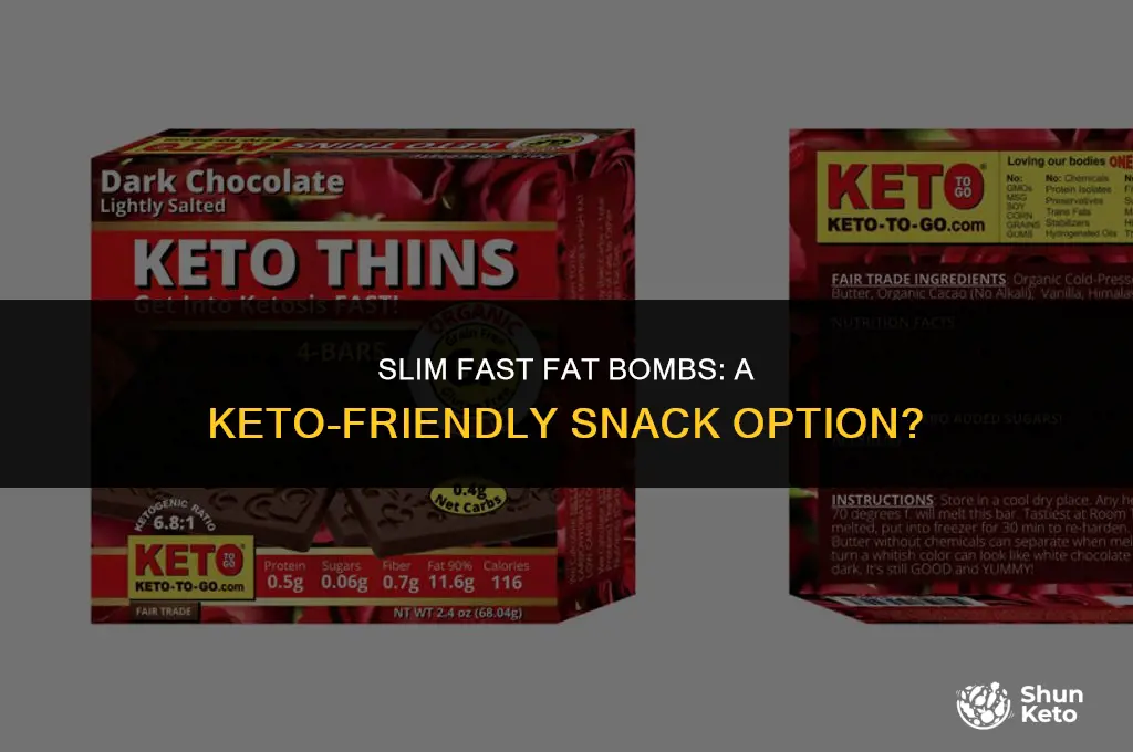 are slim fast fat bombs keto friendly