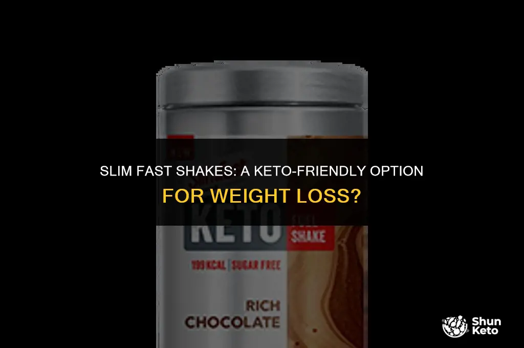are slim fast shakes keto friendly