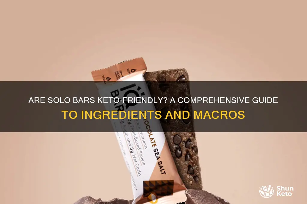are solo bars keto