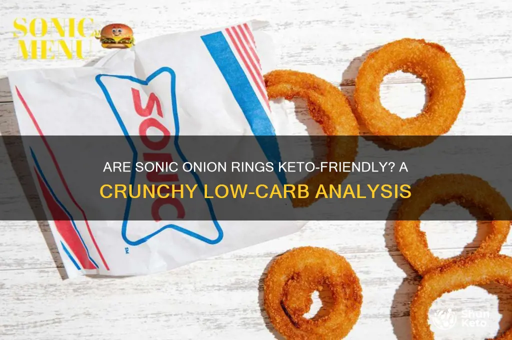 are sonic onion rings keto