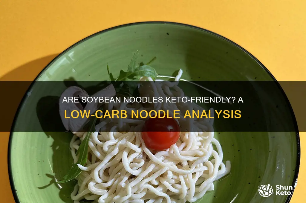 are soybean noodles keto