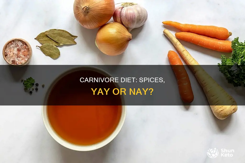 are spices allowed on carnivore diet