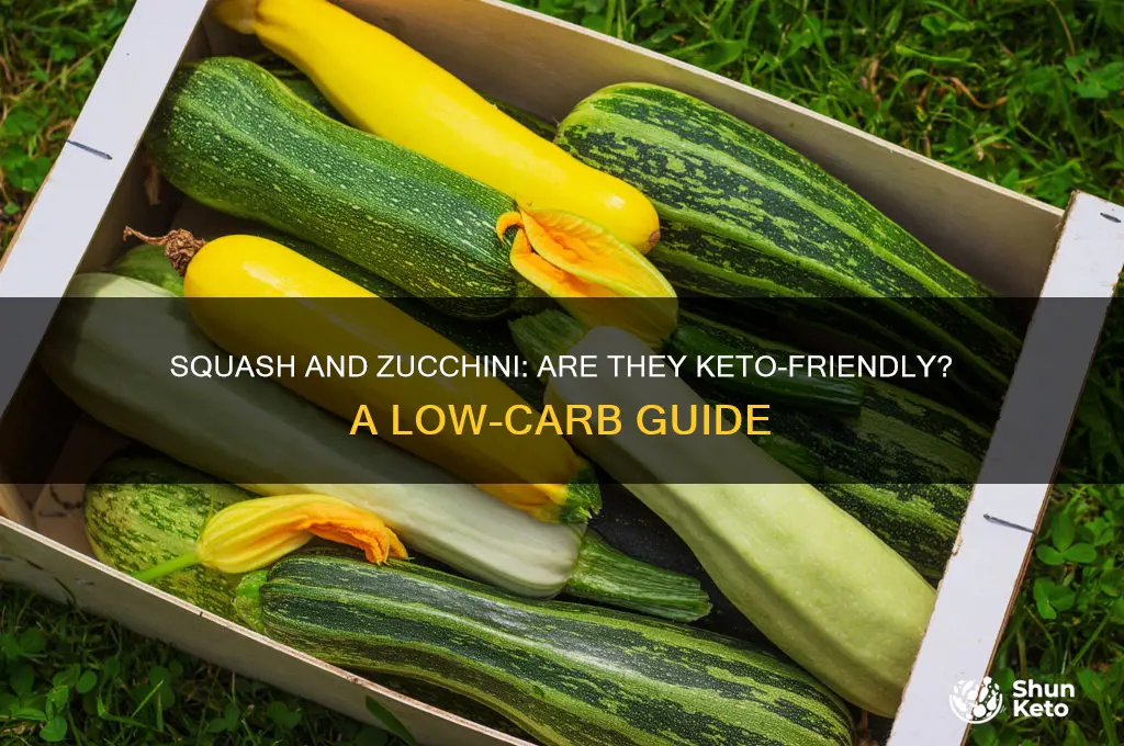 are squash and zucchini keto
