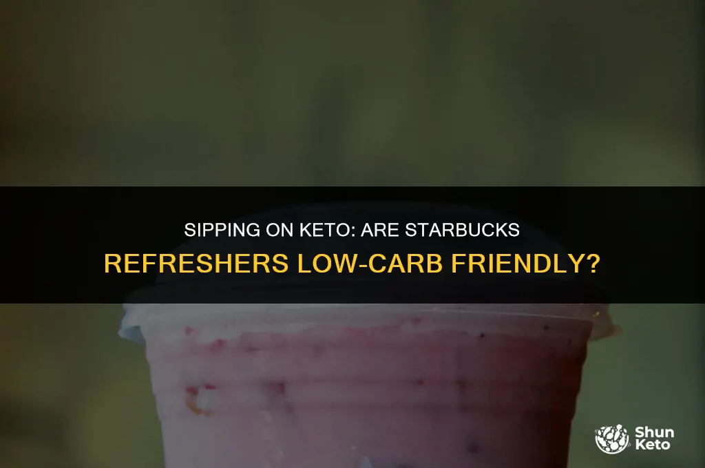 are starbucks refreshers keto friendly