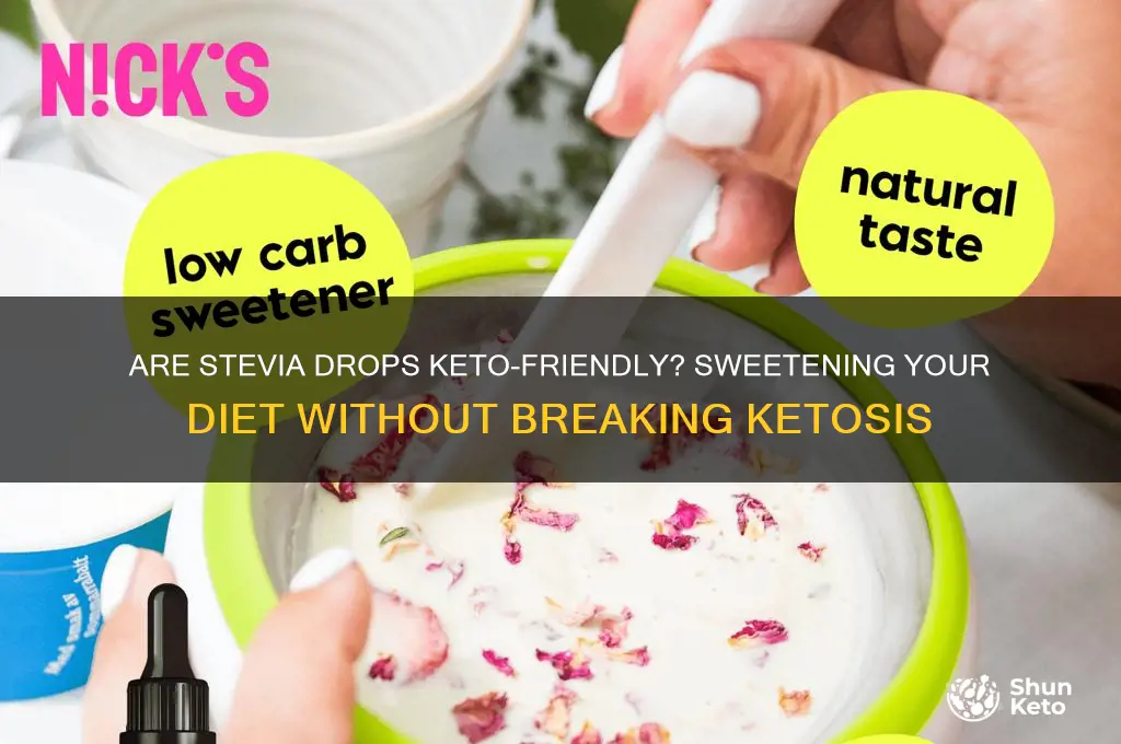 are stevia drops keto