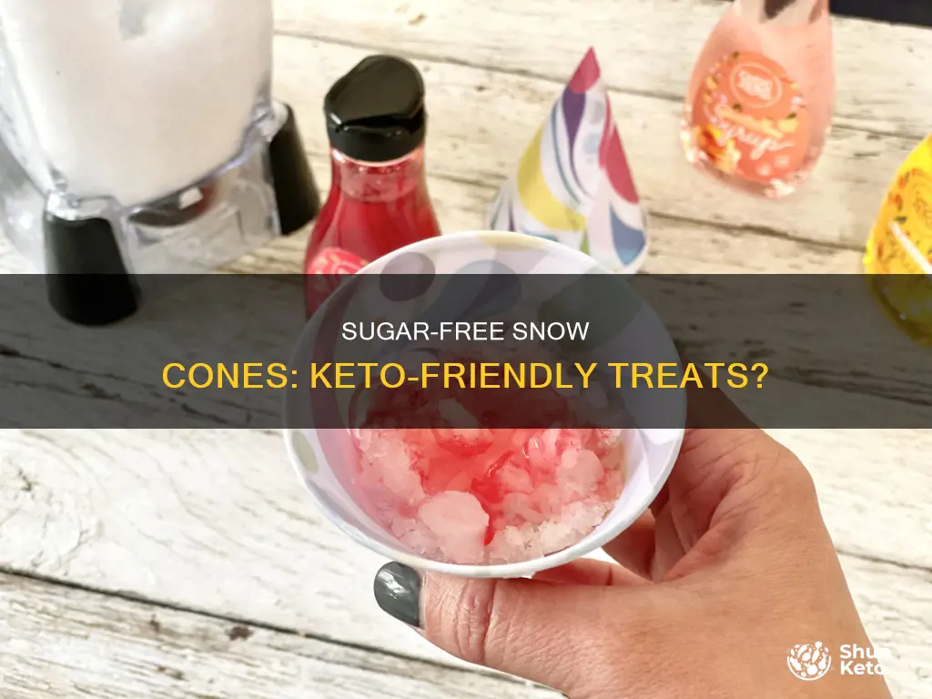 are sugar free snow cones keto