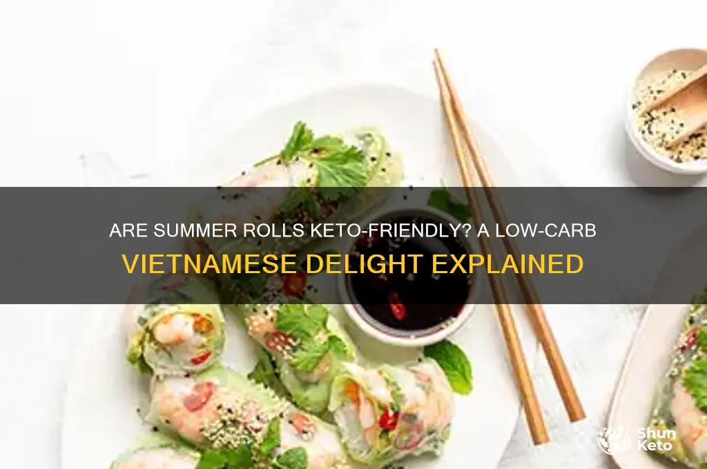 are summer rolls keto
