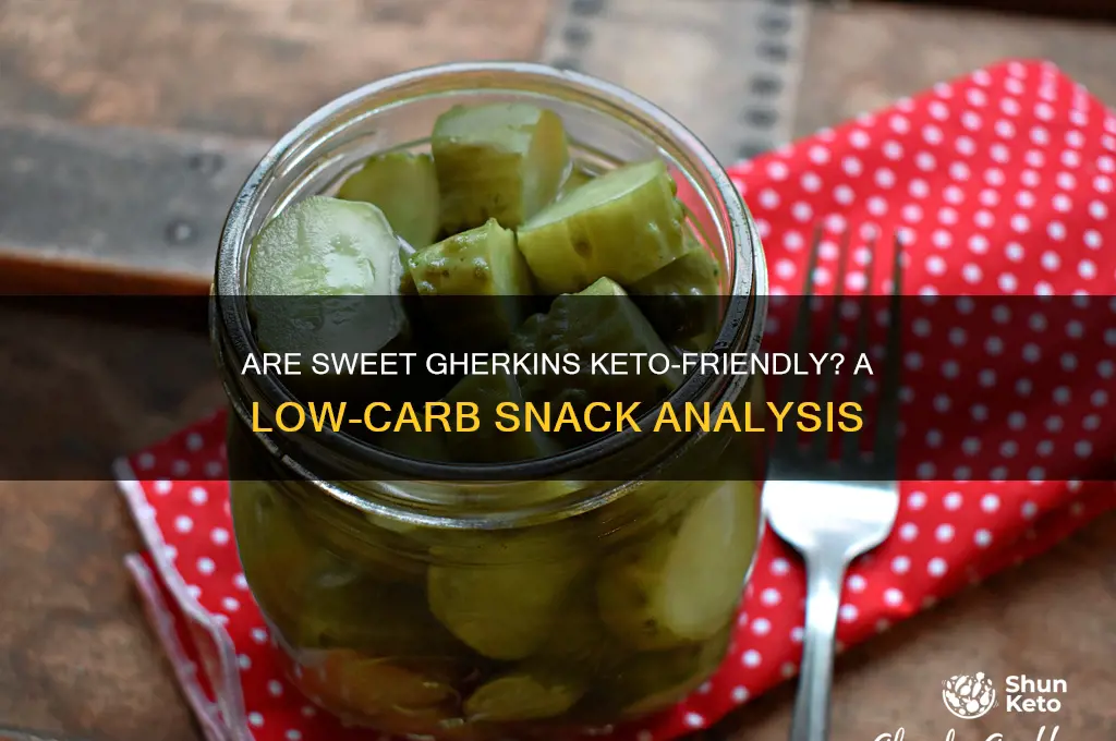 are sweet gherkins keto