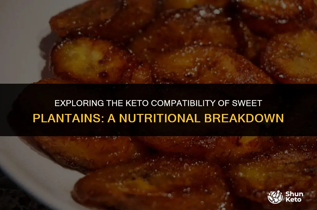 are sweet plantains keto friendly