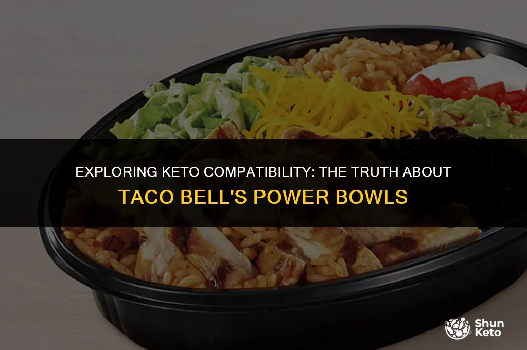 are taco bell power bowls keto friendly