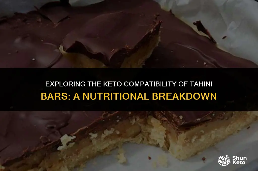 are tahini bars keto friendly