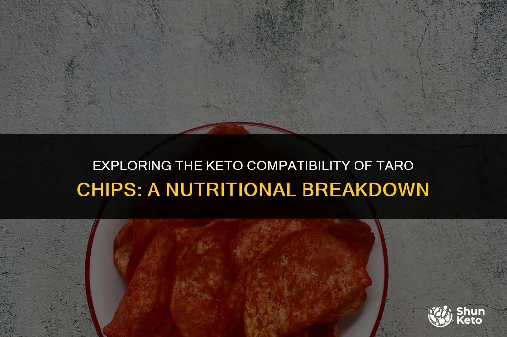 are taro chips keto friendly