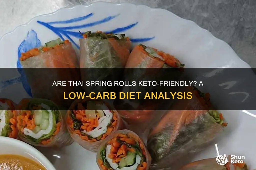 are thai spring rolls keto