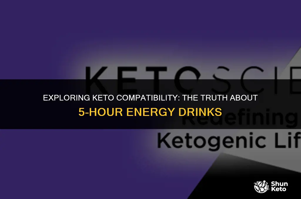 are the 5-hour energy drinks keto friendly