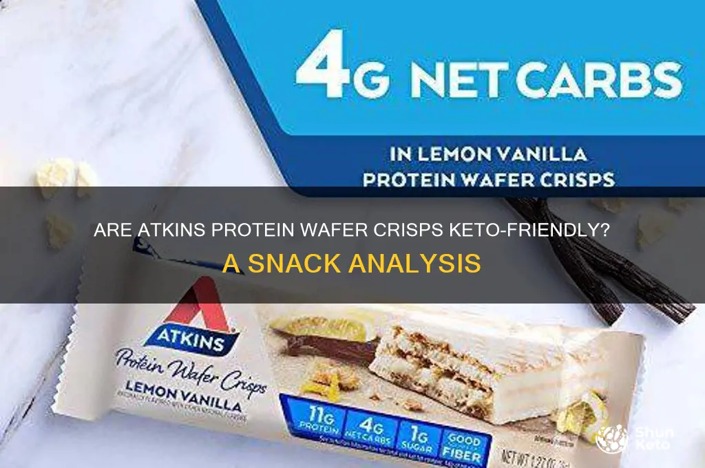are the atkins protien wafer crisps keto
