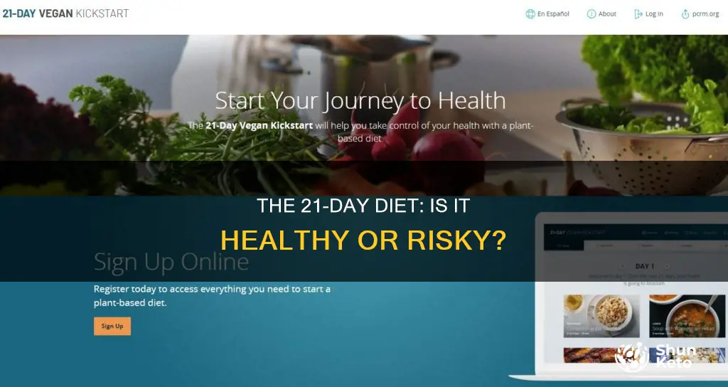 are their health risk with the 21 day diet