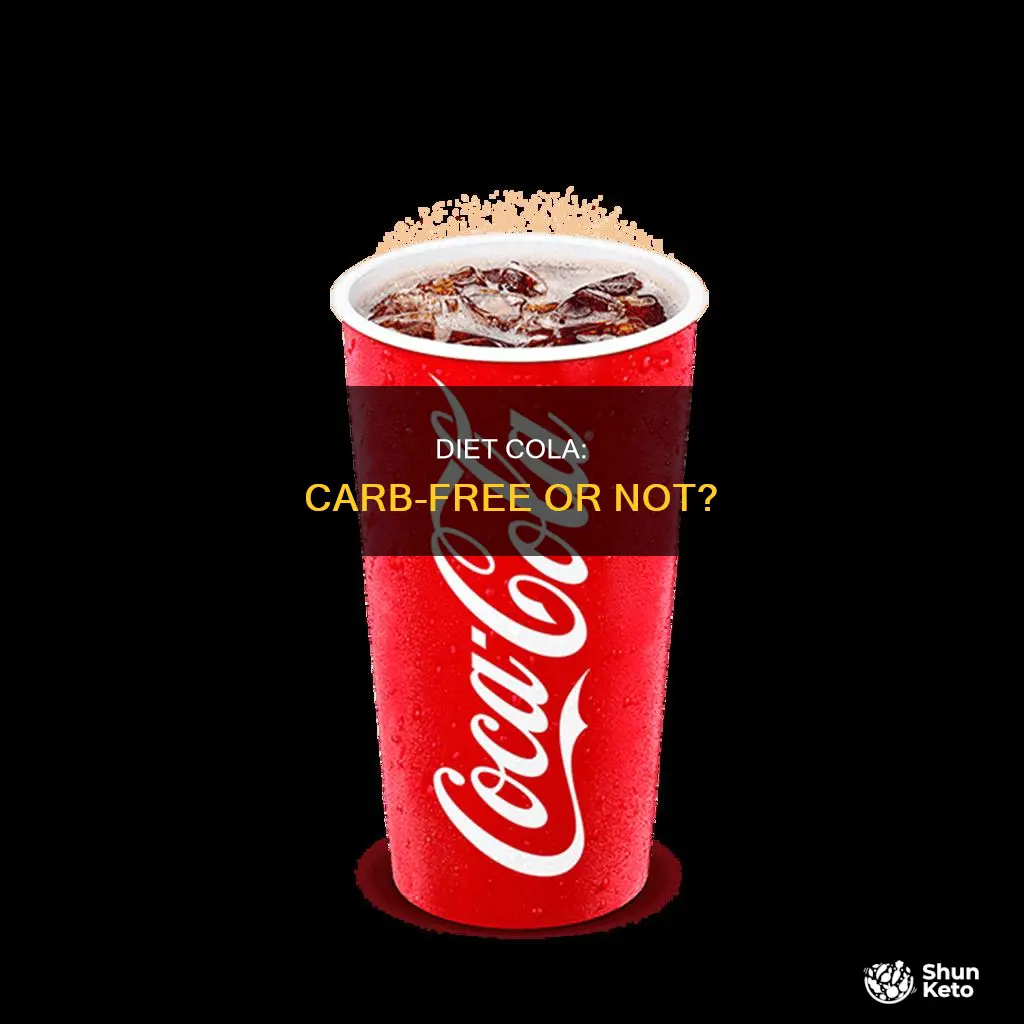 are there any carbs in diet cola