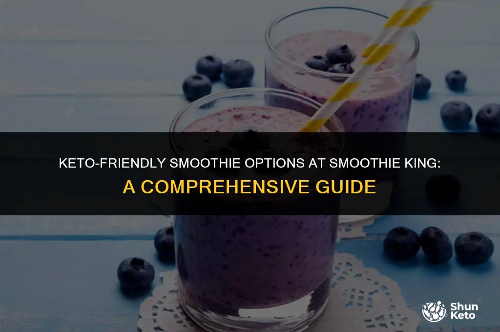 are there any keto friendly smoothies at smoothie king