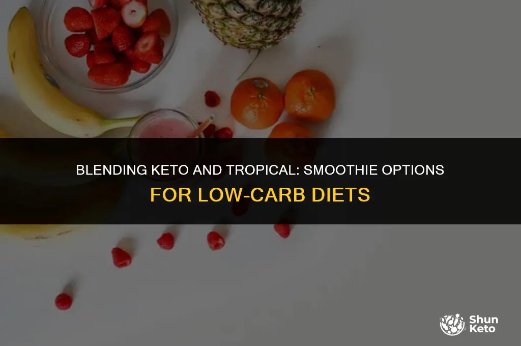 are there any keto friendly smoothies at tropical smoothie