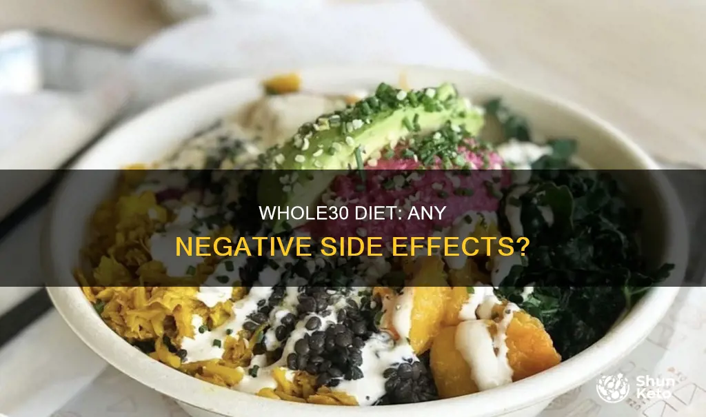 are there any side effects for the whole30 diet