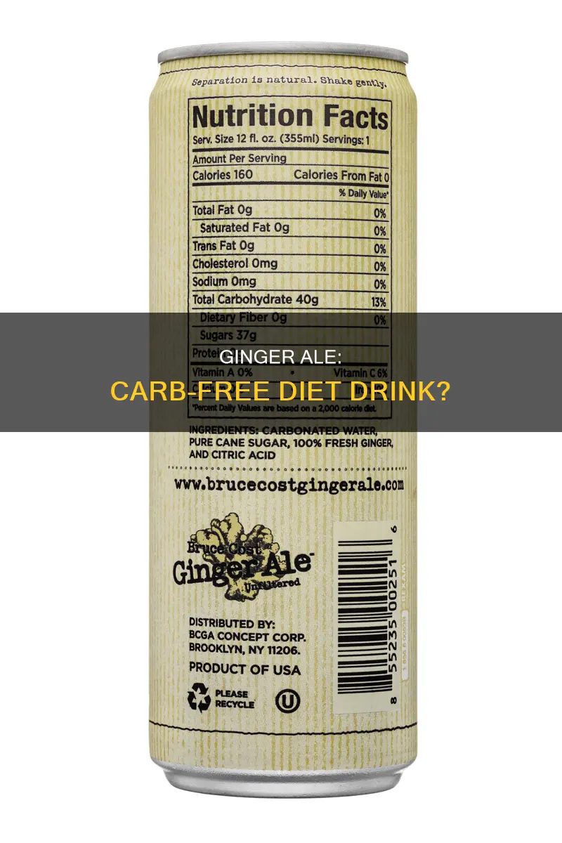 are there carbs in diet ginger ale