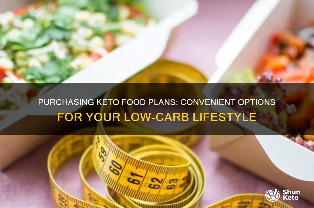 are there keto food plans you can buy