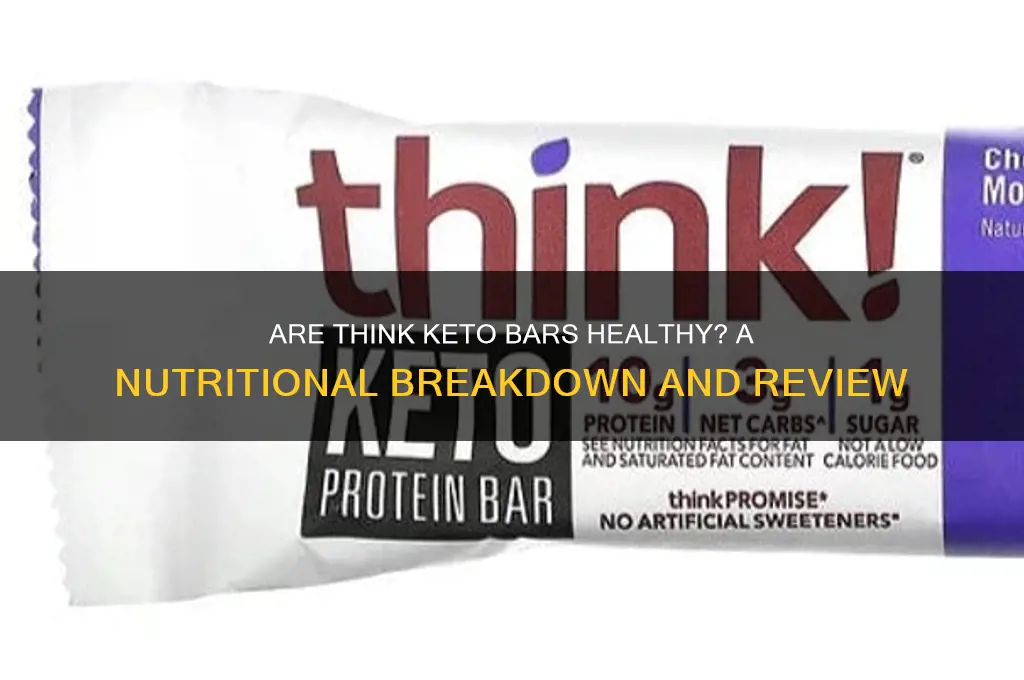 are think keto bars healthy