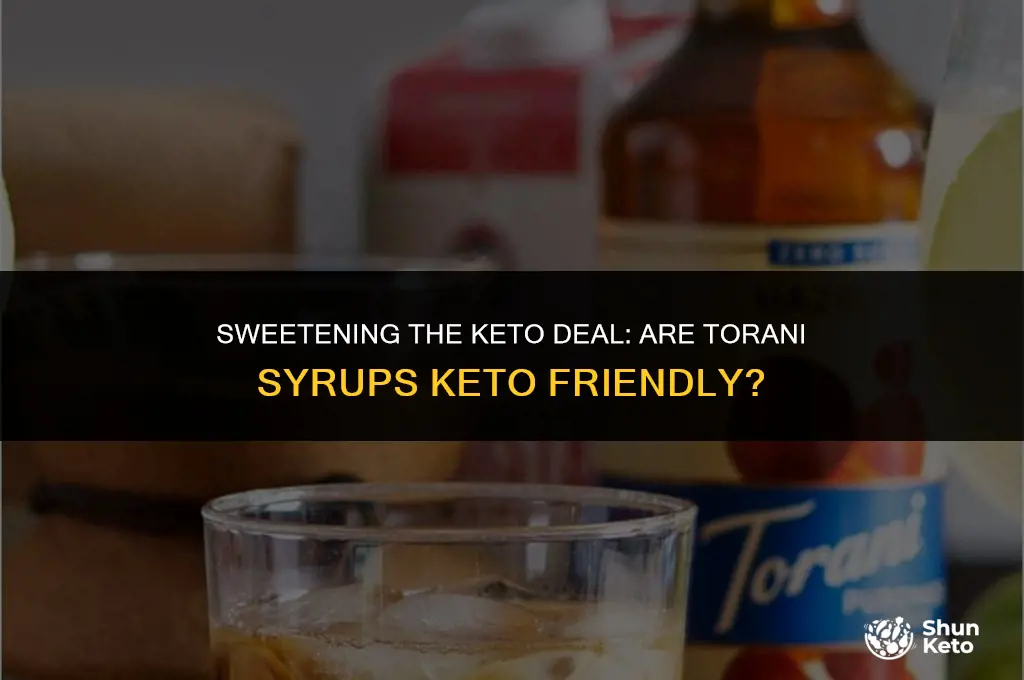 are torani syrups keto friendly