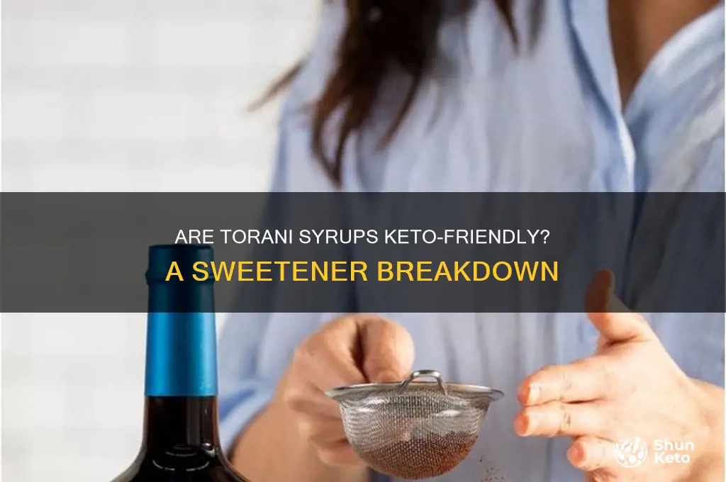 are torani syrups keto