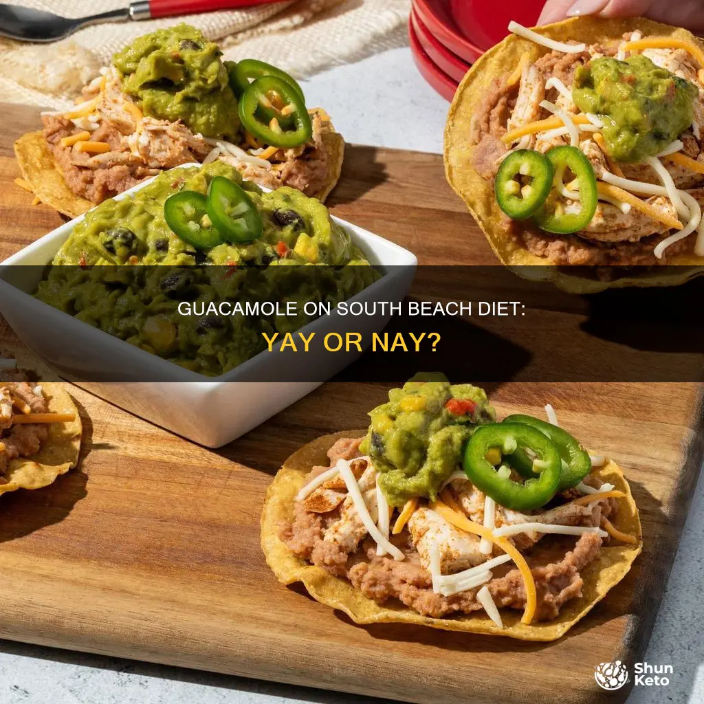 are u allowed guacamole on south beach diet
