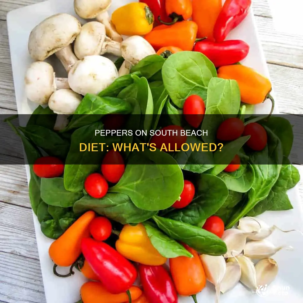 are u allowed peppers on south beach diet